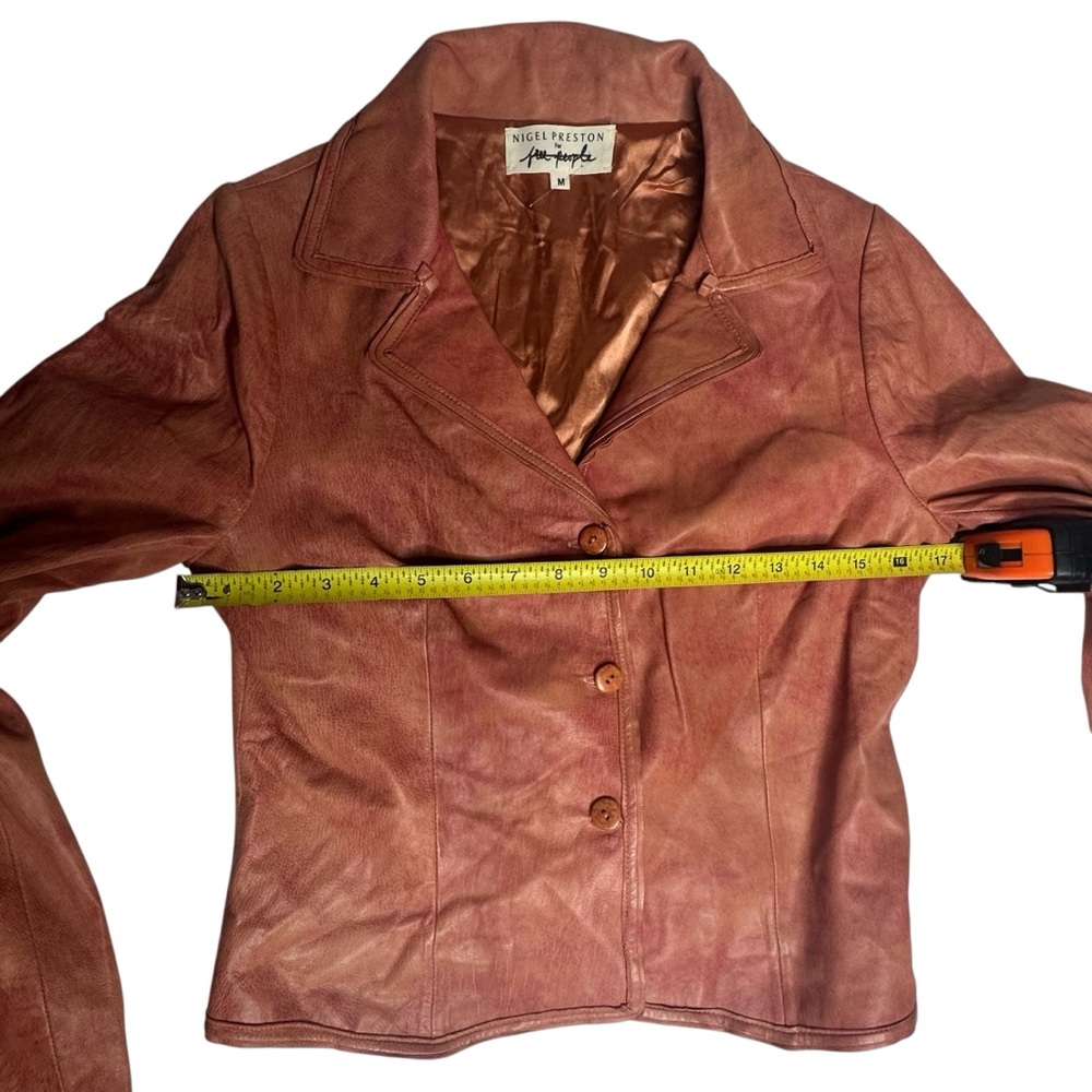 NEW Nigel Preston for Free People Little Heart Bolero Lambskin Leather Jacket m - Picture 9 of 13
